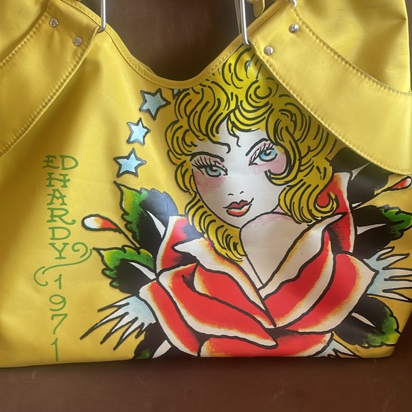 Vintage ED HARDY "California Girl" Tote Bag (Y2K, 2000s) - Picture 3 of 16